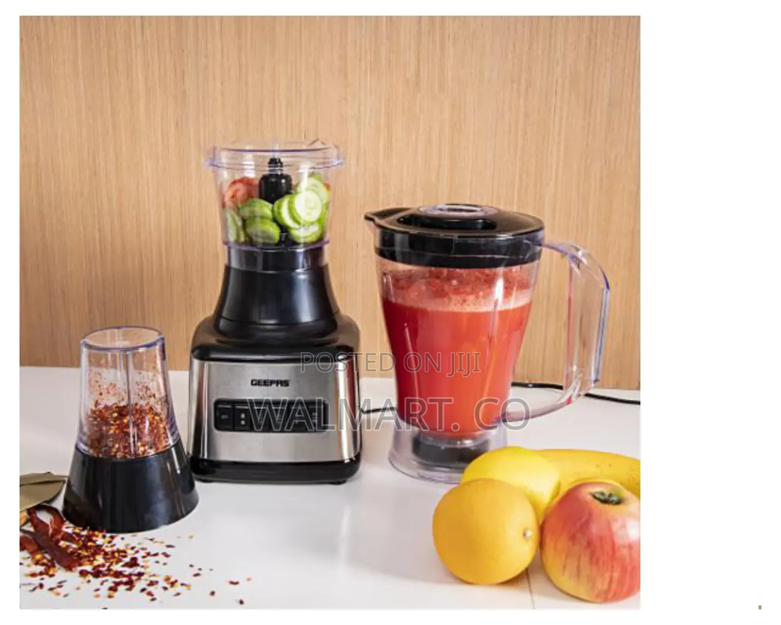 Geepas 3 in 1 500w Stainless Steel Blender