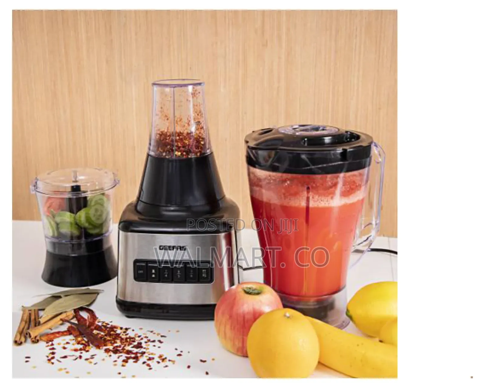 Geepas 3 in 1 500w Stainless Steel Blender