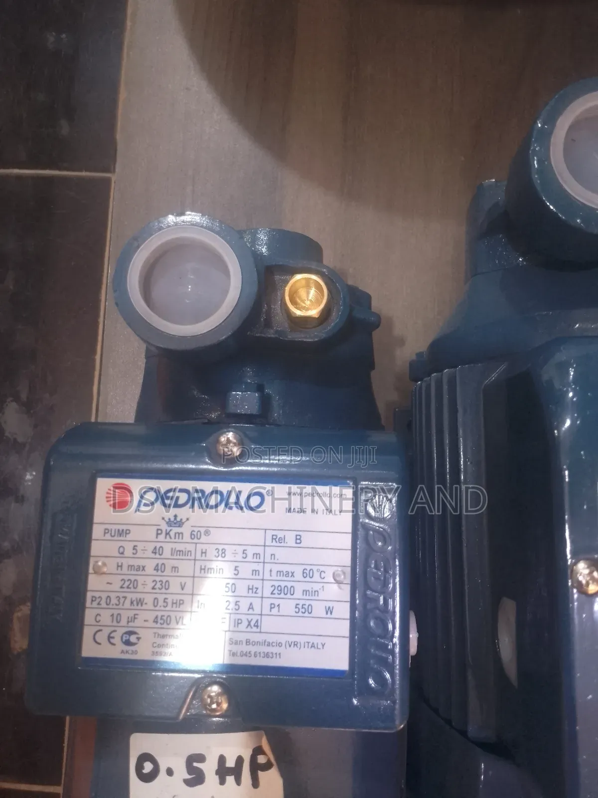 0.5 Hp Pedrollo Booster Electric Surface Pump