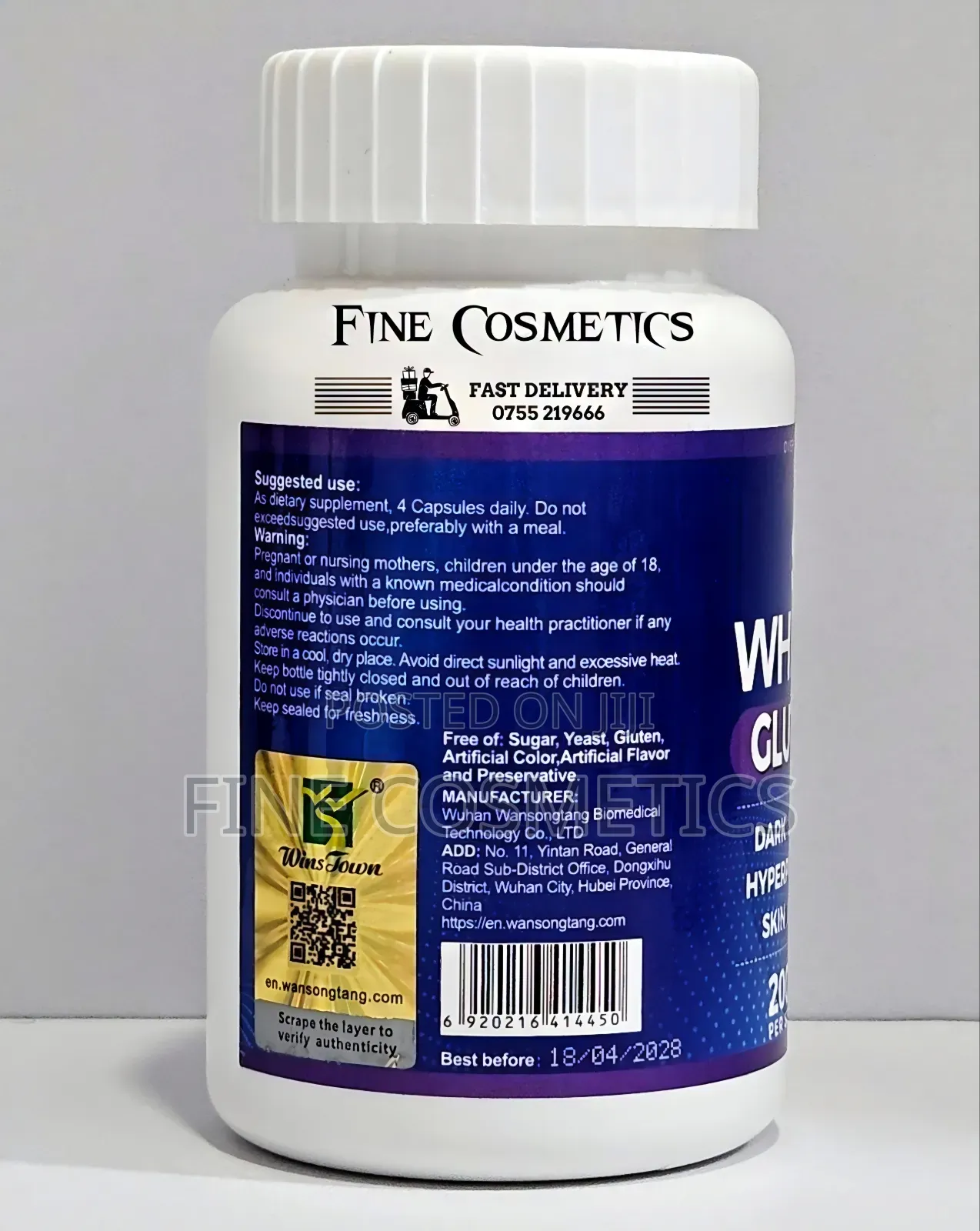 Original Skin Whitening Glutathione Capsules Darkspot Lightening Pills