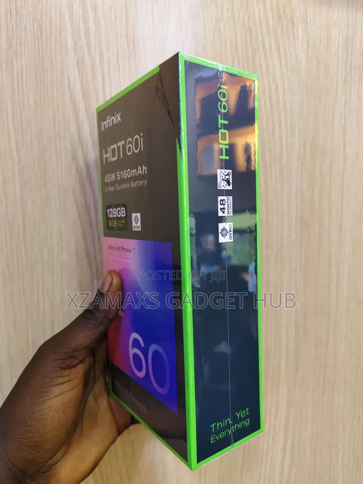 New Infinix Hot 60i 128 GB Black