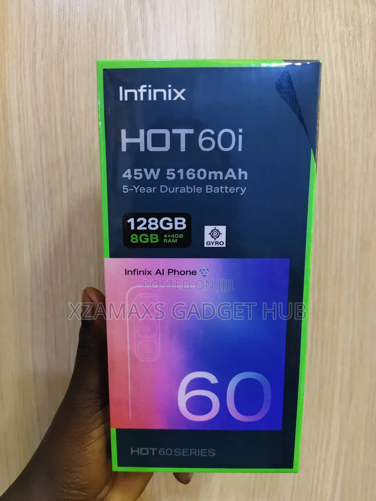 New Infinix Hot 60i 128 GB Black