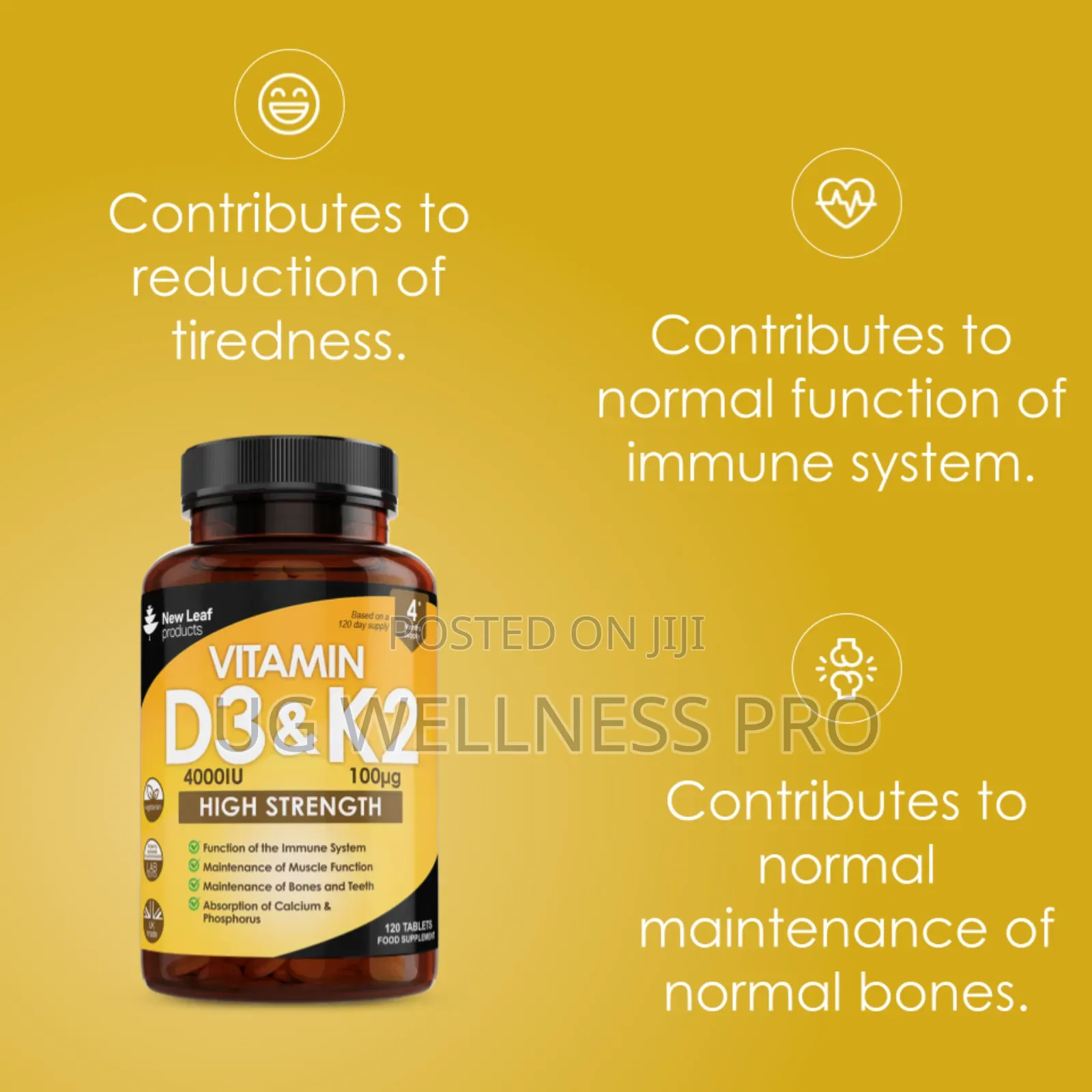 New Leaf Vitamin D3 and Tablets 4 Month Supply