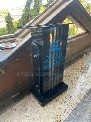 A Black Striped Desk