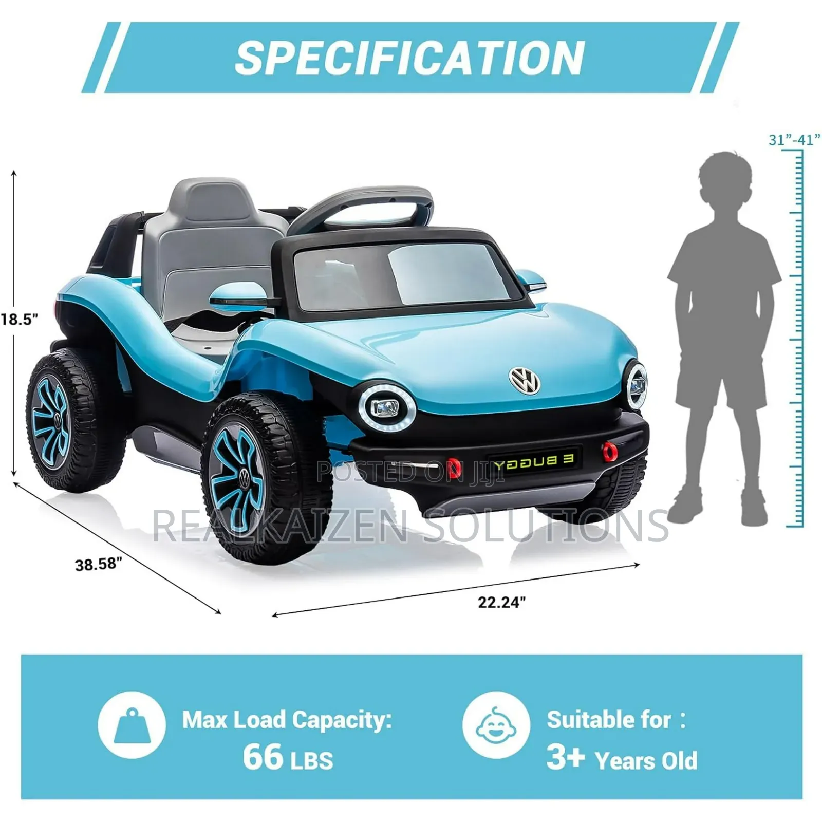 Licensed Volkswagen Beetle 12v Ride-on Car Children Car