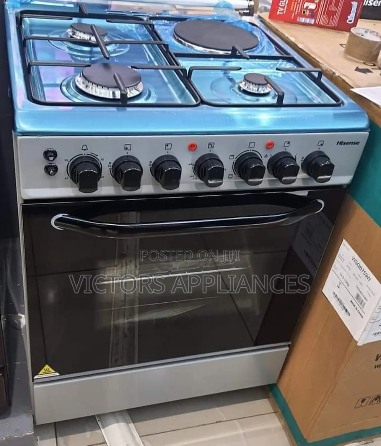 Hisense Gas Electric Cooker 60x60 3+1