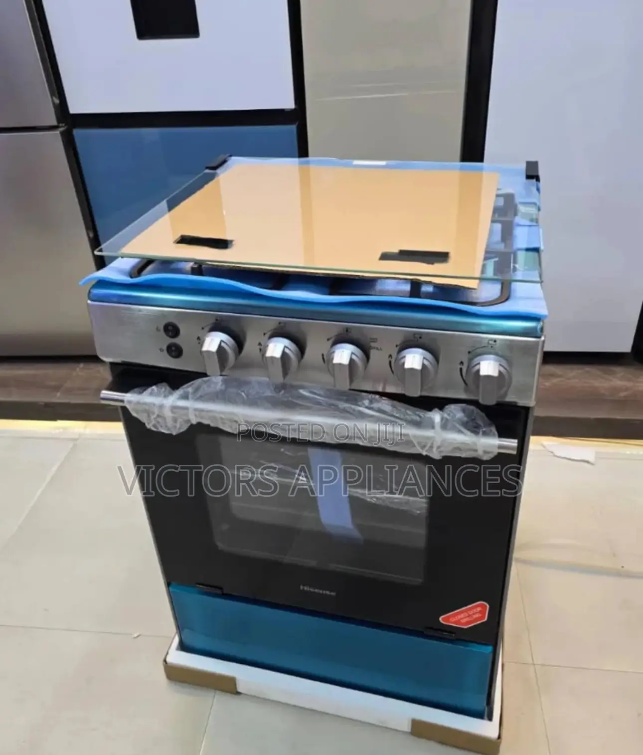 Hisense Full Gas Cooker 50x50cm Silver
