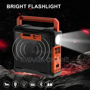 25w Easy Power Solar Lighting System Generator Kit,Fm Radio, 3led Bulb
