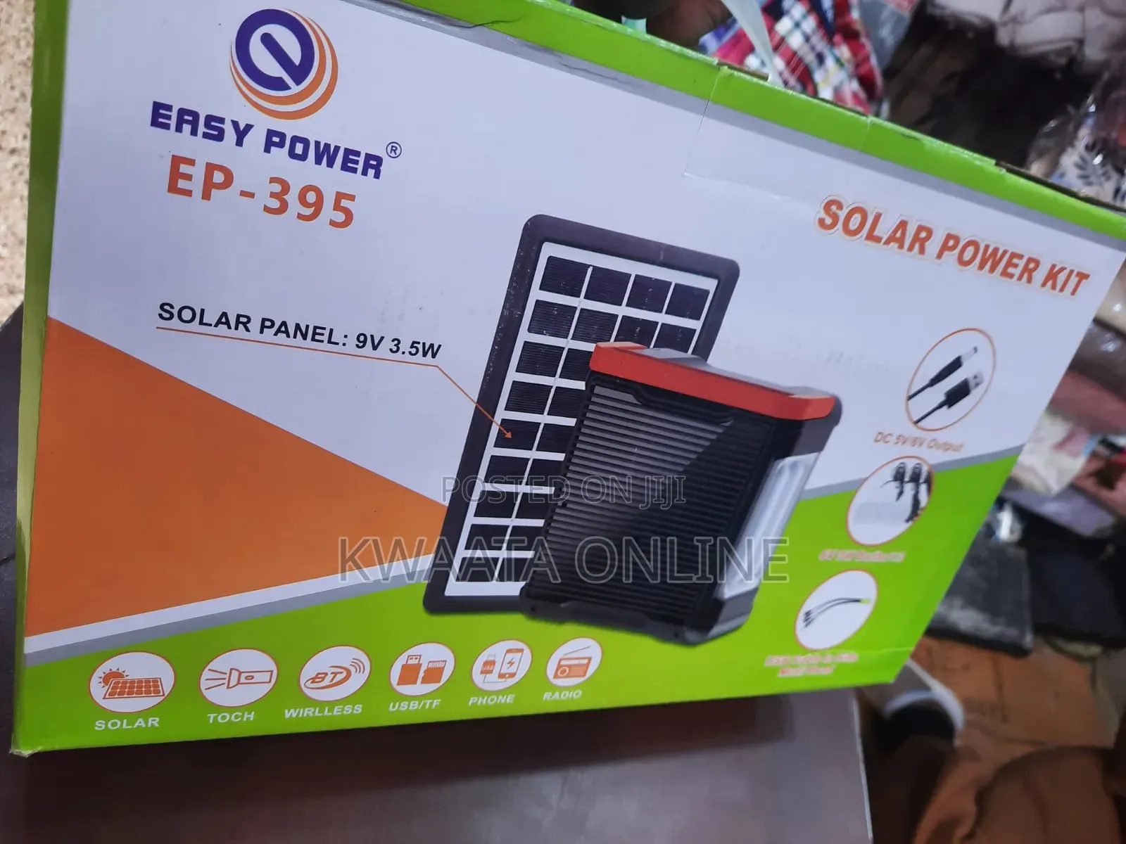 25w Easy Power Solar Lighting System Generator Kit,Fm Radio, 3led Bulb