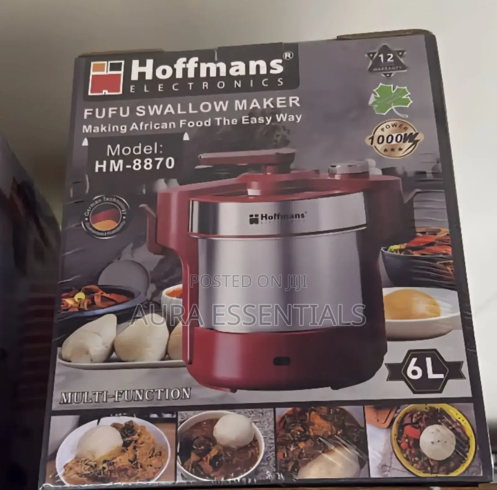 Hoffmans Fufu Swallow Maker, Model Hm-8870, a Multi-Functional