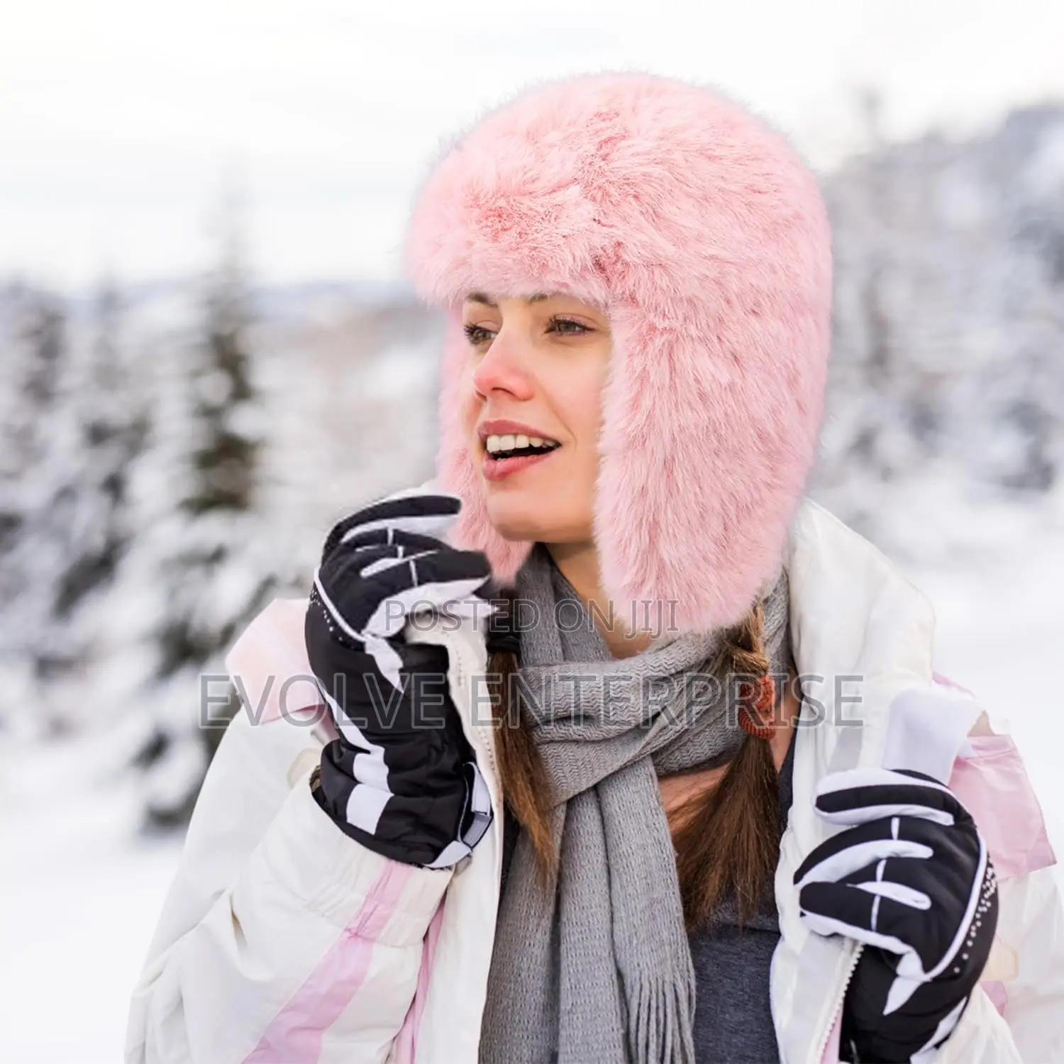Peicees Winter Fur Hats for Women Ladies With Ear Flaps