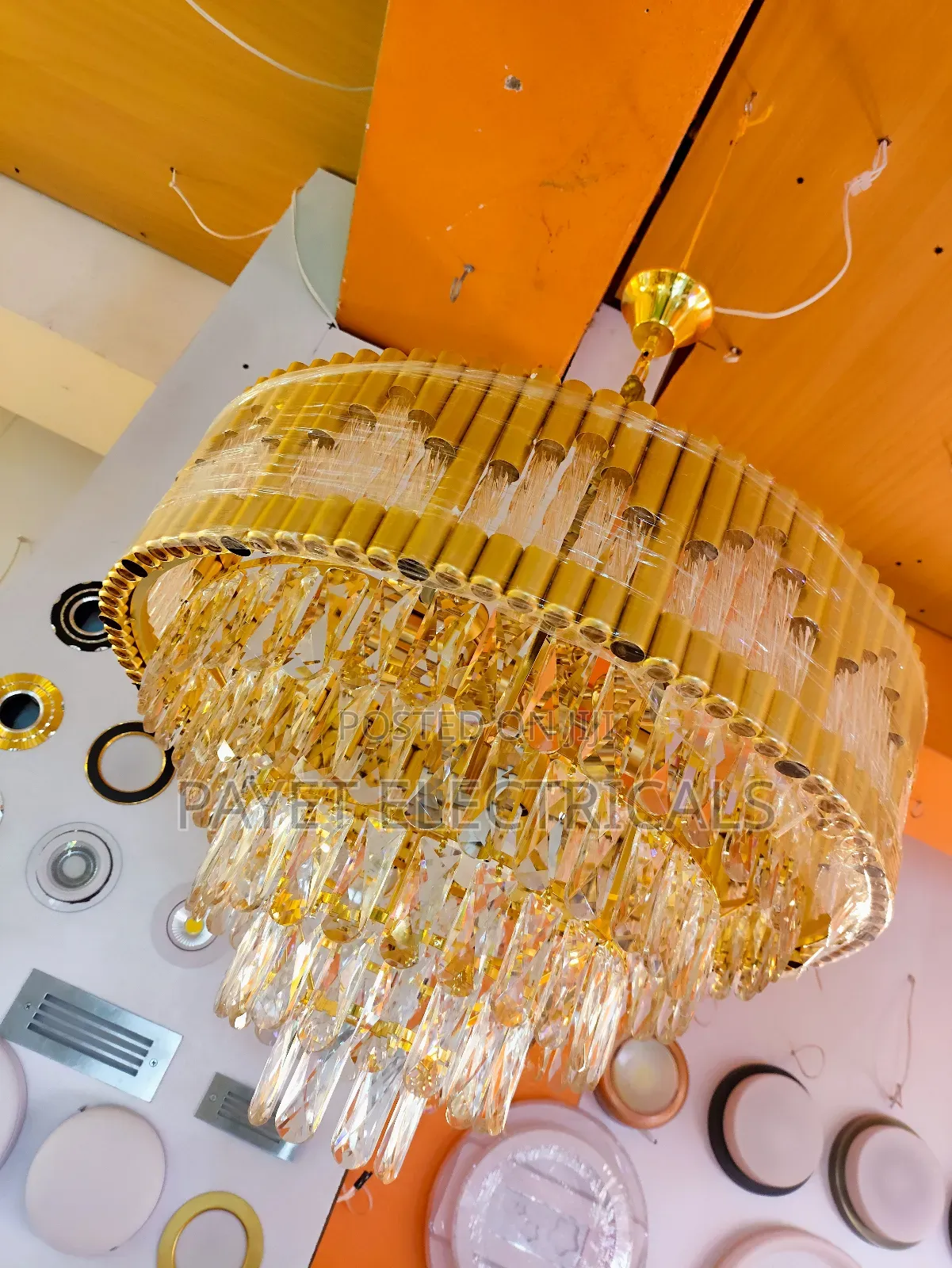 Lillestom Modern Gold Chandelier