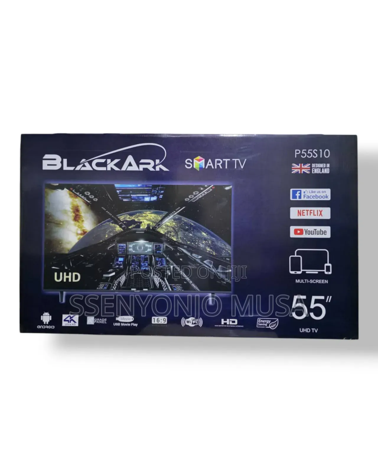 Blackark 55" P55s10 Uhd Smart Tv - Energy Saving and Multi-Screen