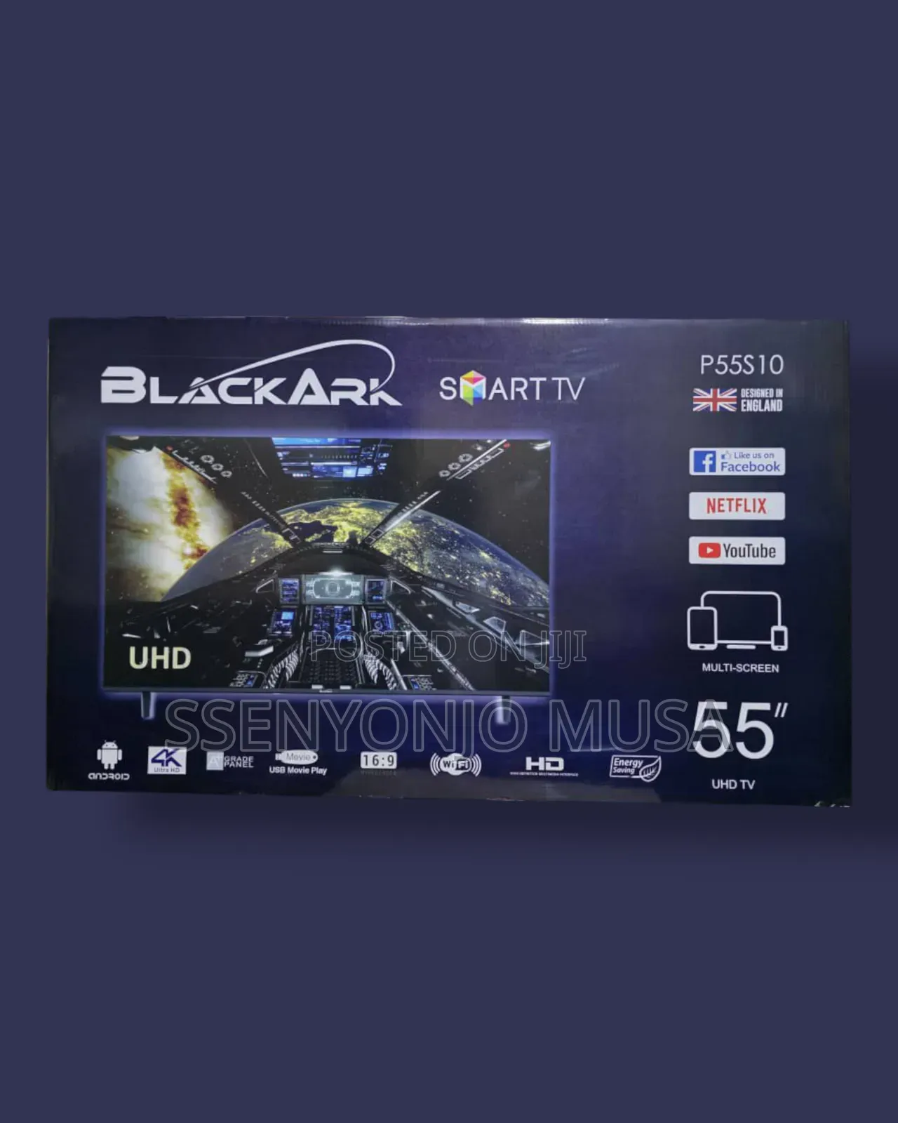 Blackark 55" P55s10 Uhd Smart Tv - Energy Saving and Multi-Screen