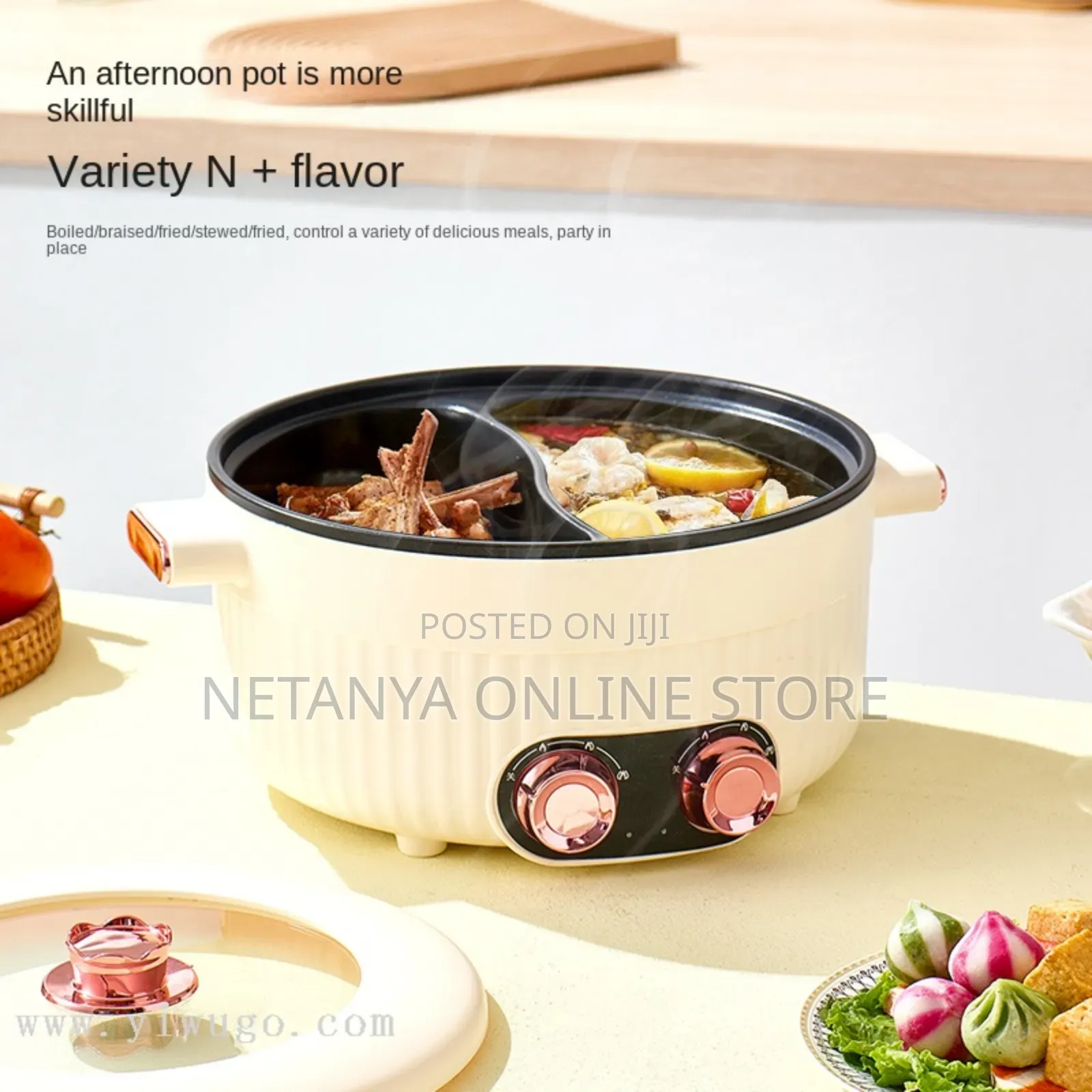 Double Electric Cooking Pot
