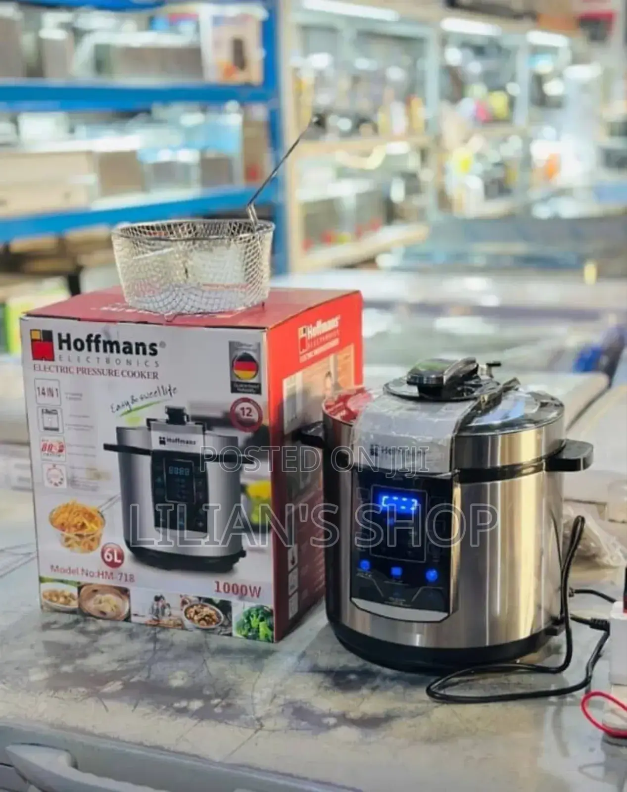 Hoffmans Hm-718 6l Electric Pressure Cooker. New and Heavy-Duty