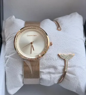 Beautiful Womens Rose Gold Calvin Klein Wrist Classy Analog Time Piece