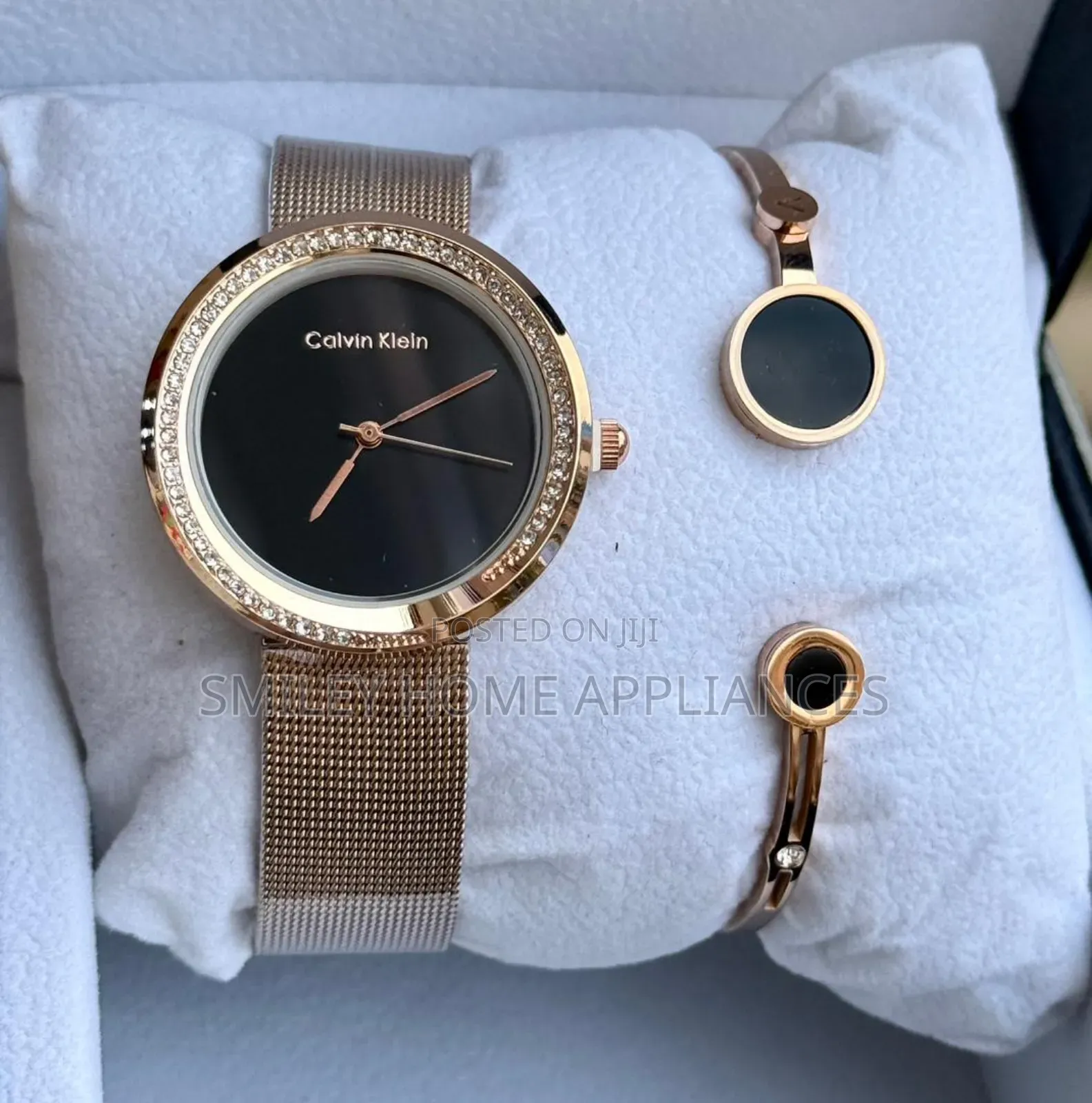 Calvin Klein Women's Rose Golden Wrist Time Piece With a Bracelet