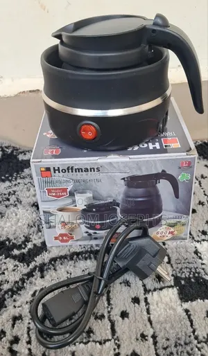 0.6l Hoffman Travel Foldable Kettle- Black