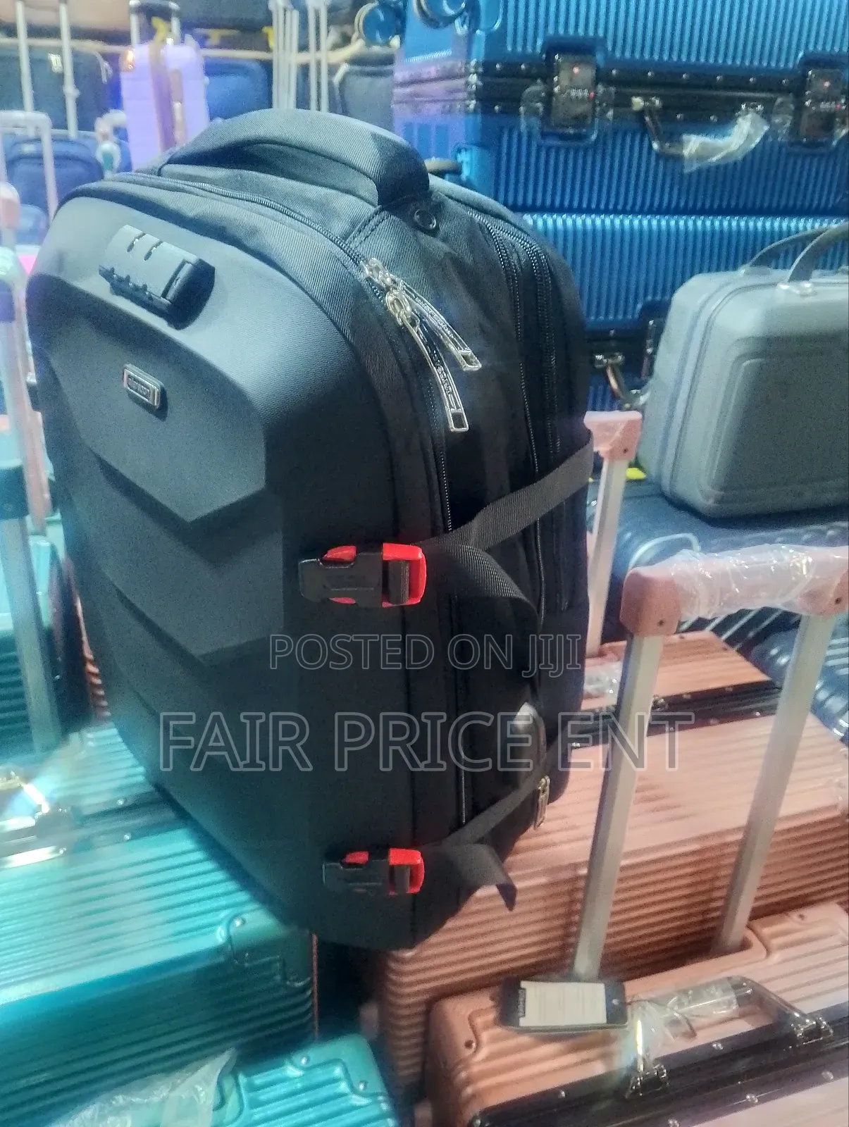 Executive Backpack Bag. Medium. ( Black)
