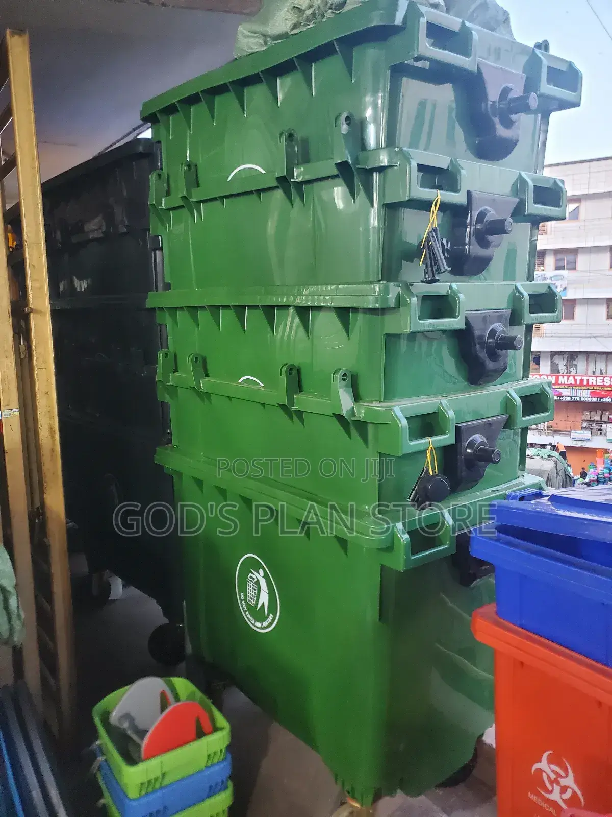 Plastic Waste Bins 660litres