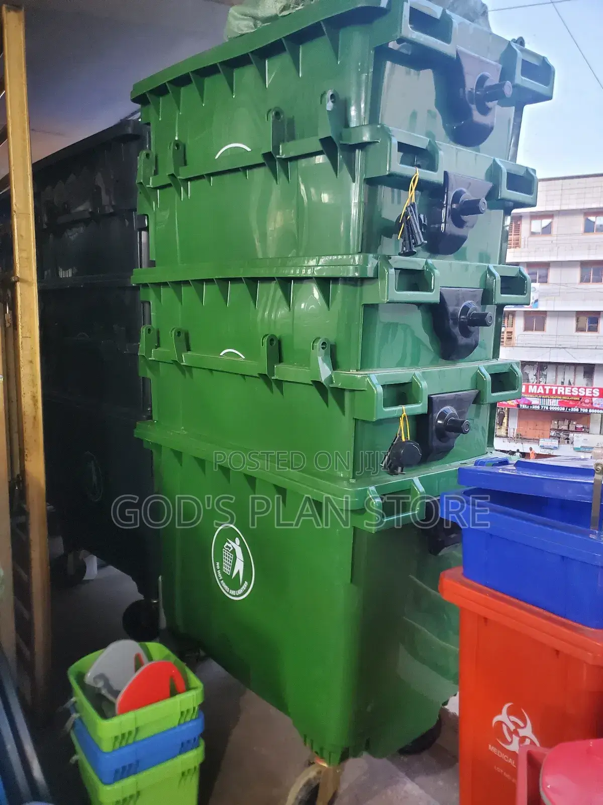 Plastic Waste Bins 660litres