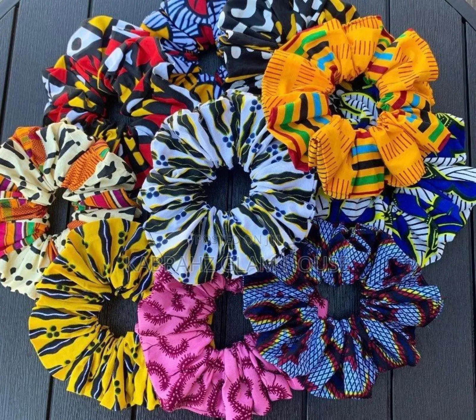 Kitenge Puff Holders