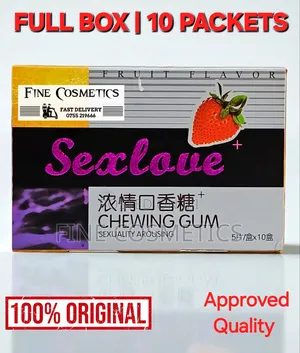Full Box, Sex Love Unisex Arousal Chewing Gum Sex Erotic Libido Boost