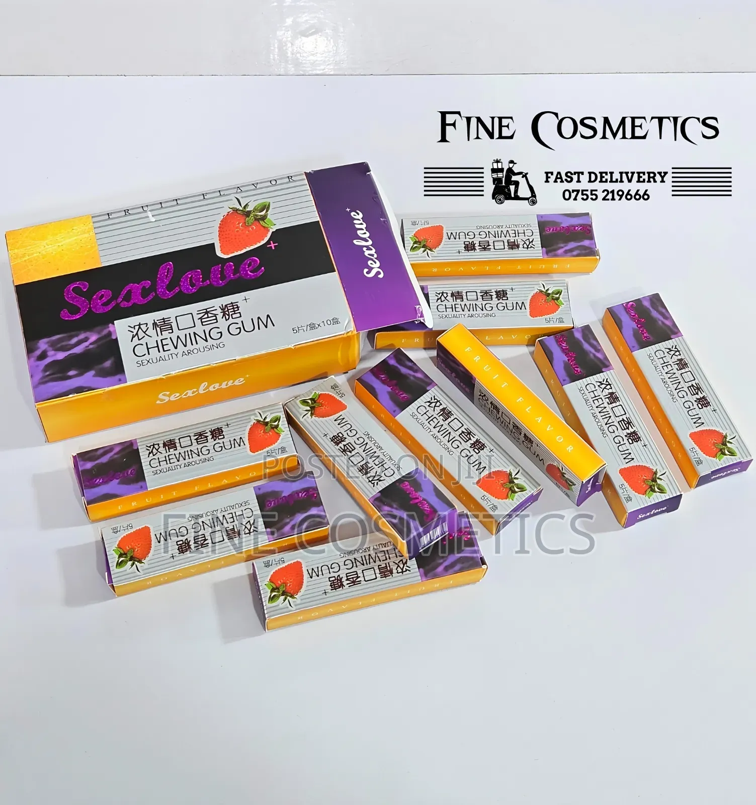 Full Box, Sex Love Unisex Arousal Chewing Gum Sex Erotic Libido Boost