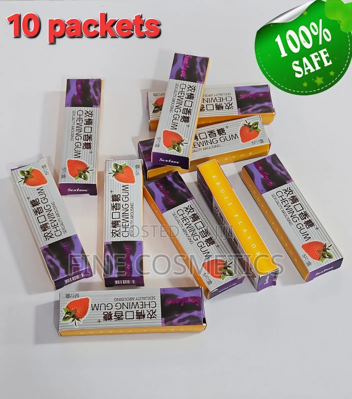 Full Box, Sex Love Unisex Arousal Chewing Gum Sex Erotic Libido Boost