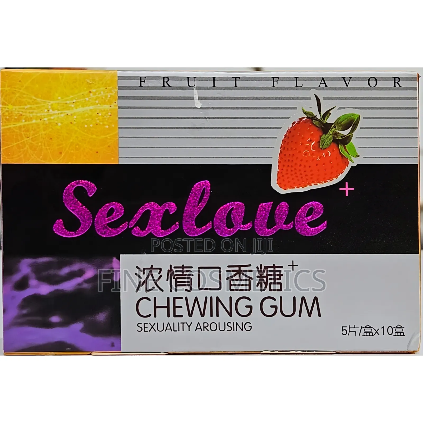 Full Box, Sex Love Unisex Arousal Chewing Gum Sex Erotic Libido Boost