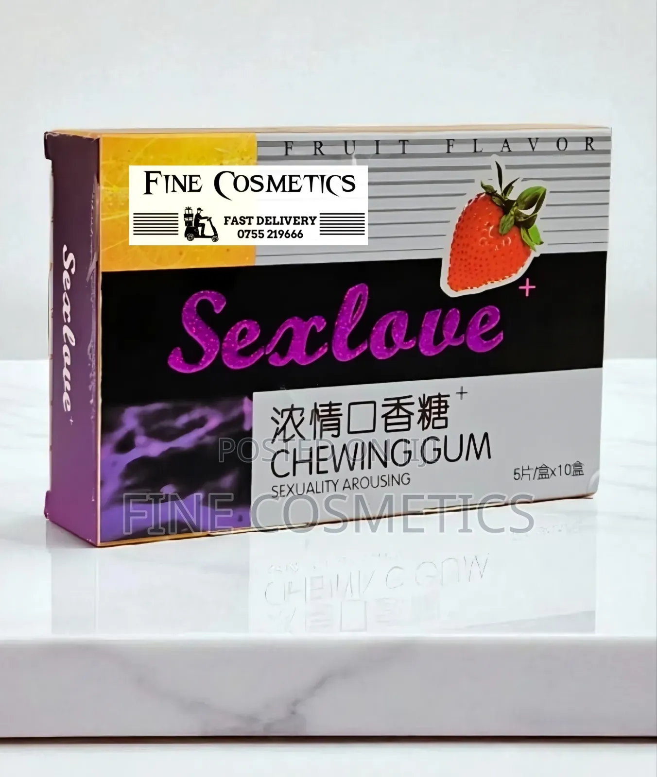 Full Box, Sex Love Unisex Arousal Chewing Gum Sex Erotic Libido Boost