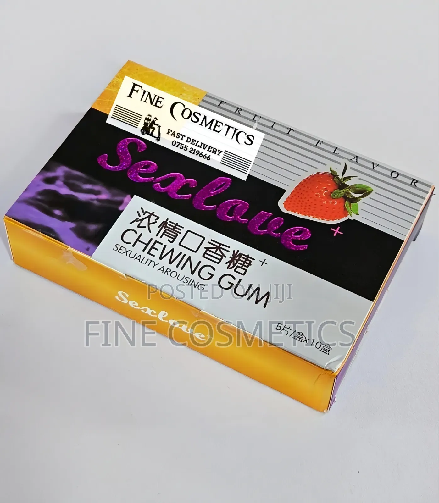 Full Box, Sex Love Unisex Arousal Chewing Gum Sex Erotic Libido Boost
