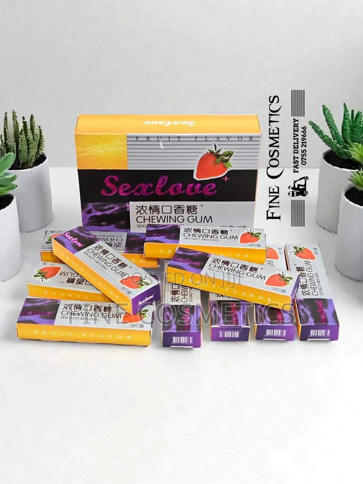 Full Box, Sex Love Unisex Arousal Chewing Gum Sex Erotic Libido Boost