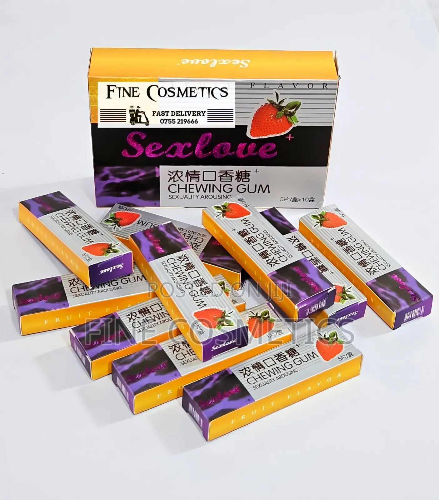 Full Box, Sex Love Unisex Arousal Chewing Gum Sex Erotic Libido Boost
