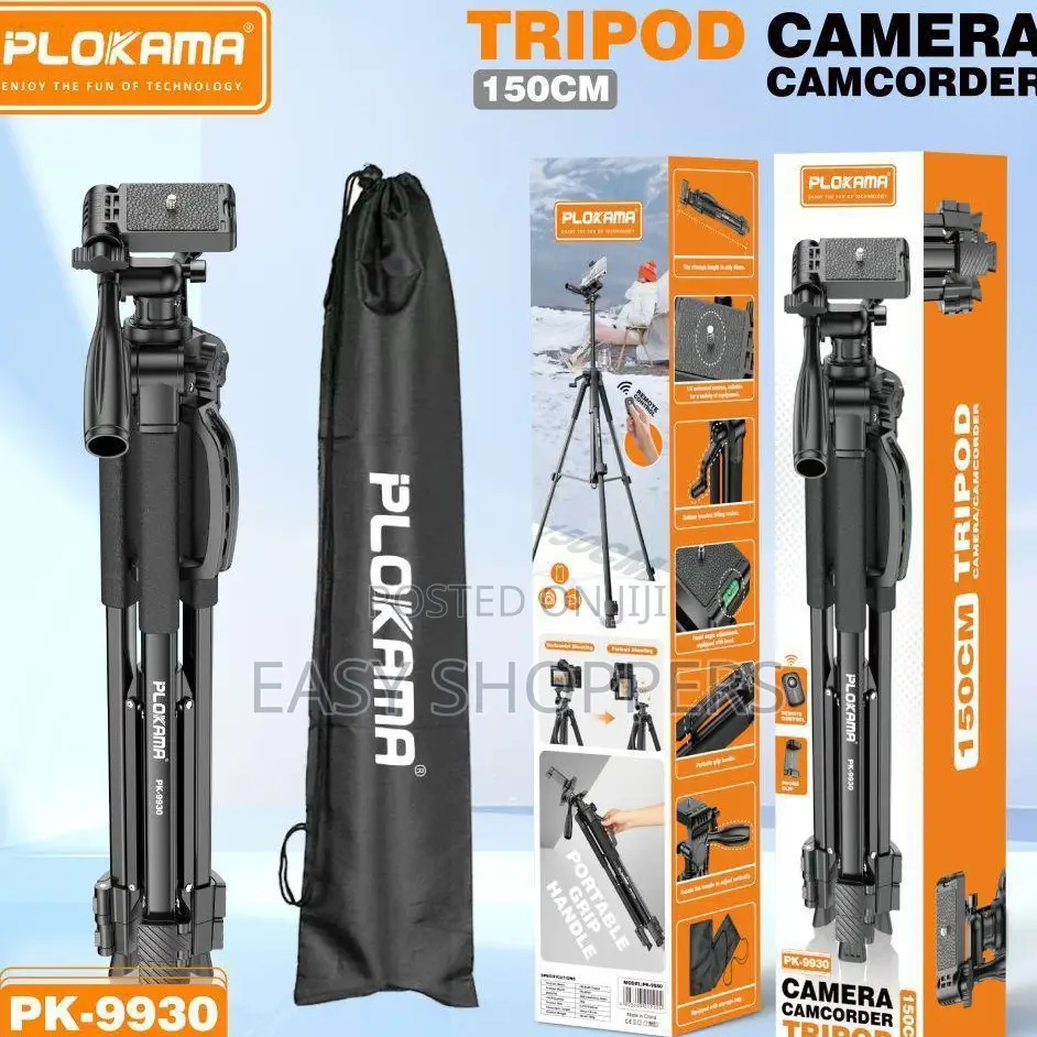 Plokama Pk-9930 Tripod Stand for Cameras and Mobile Phones.