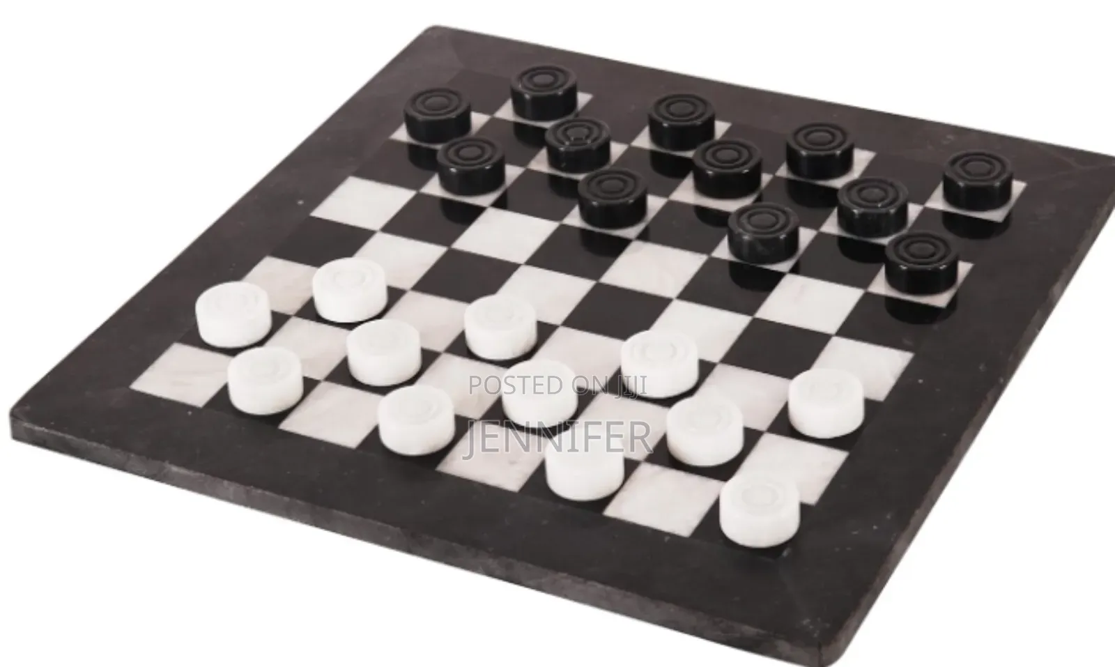 Marble Checkers Board Game