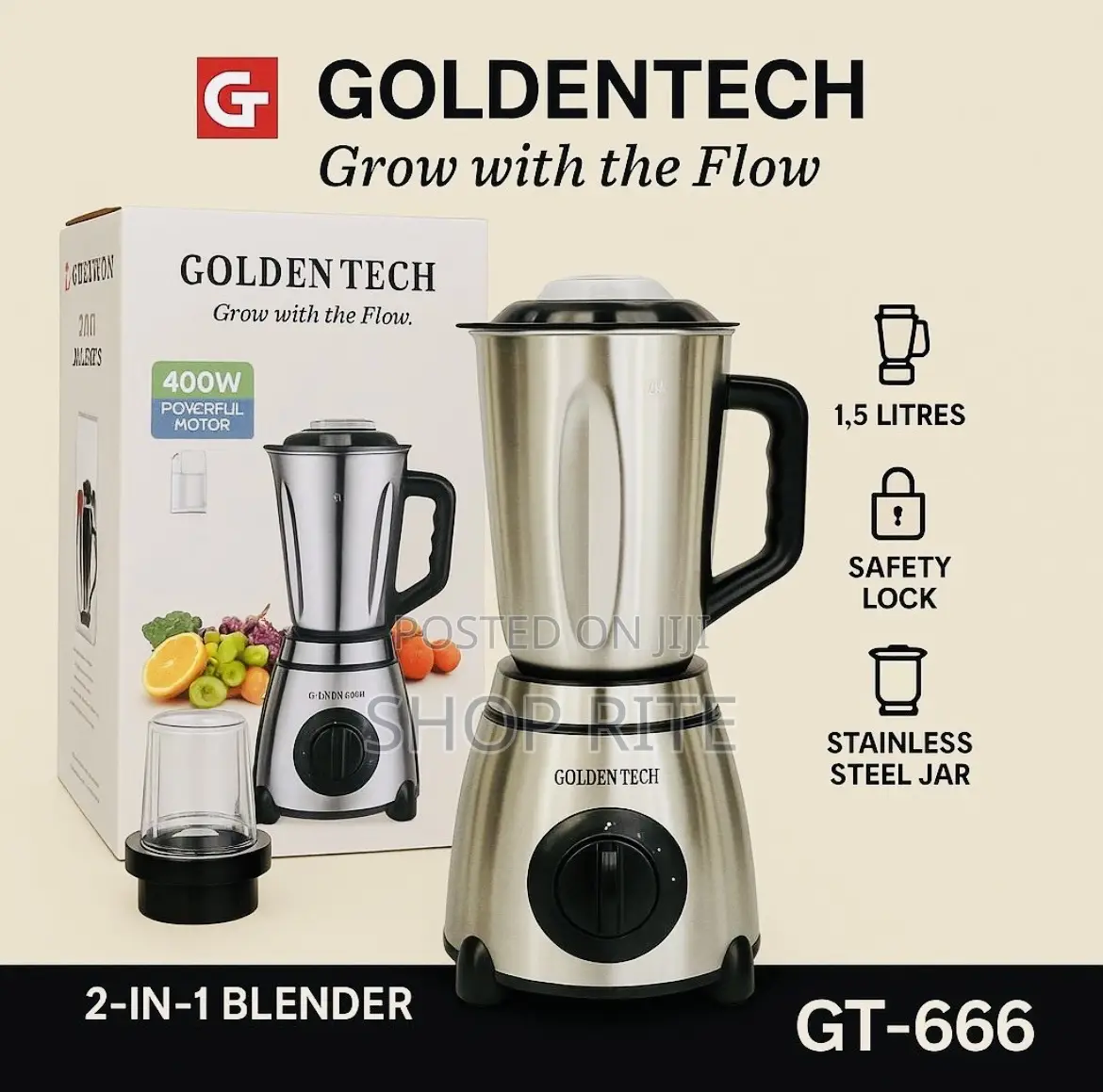 Goldentech 2in1 Original Blender