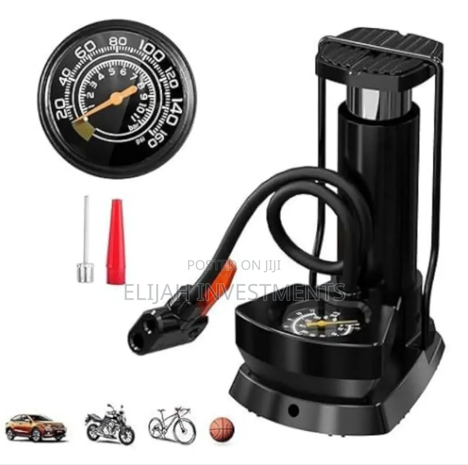 Heavy Duty Foot-Operated High-Pressure Air Pump