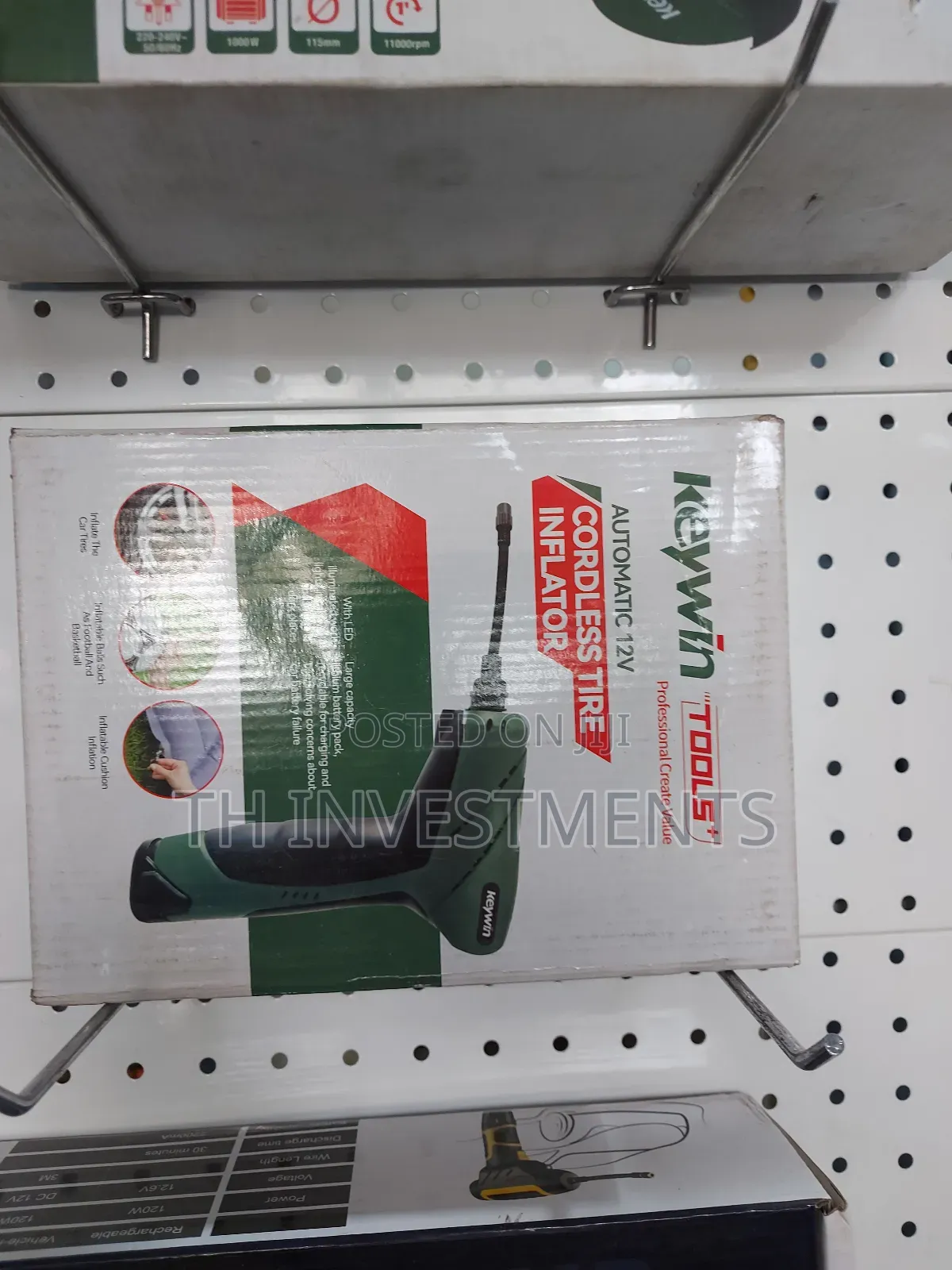 12v/1500mah Cordless Tire, Inflator, Keywin