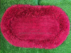 Oval Doormat Maroon