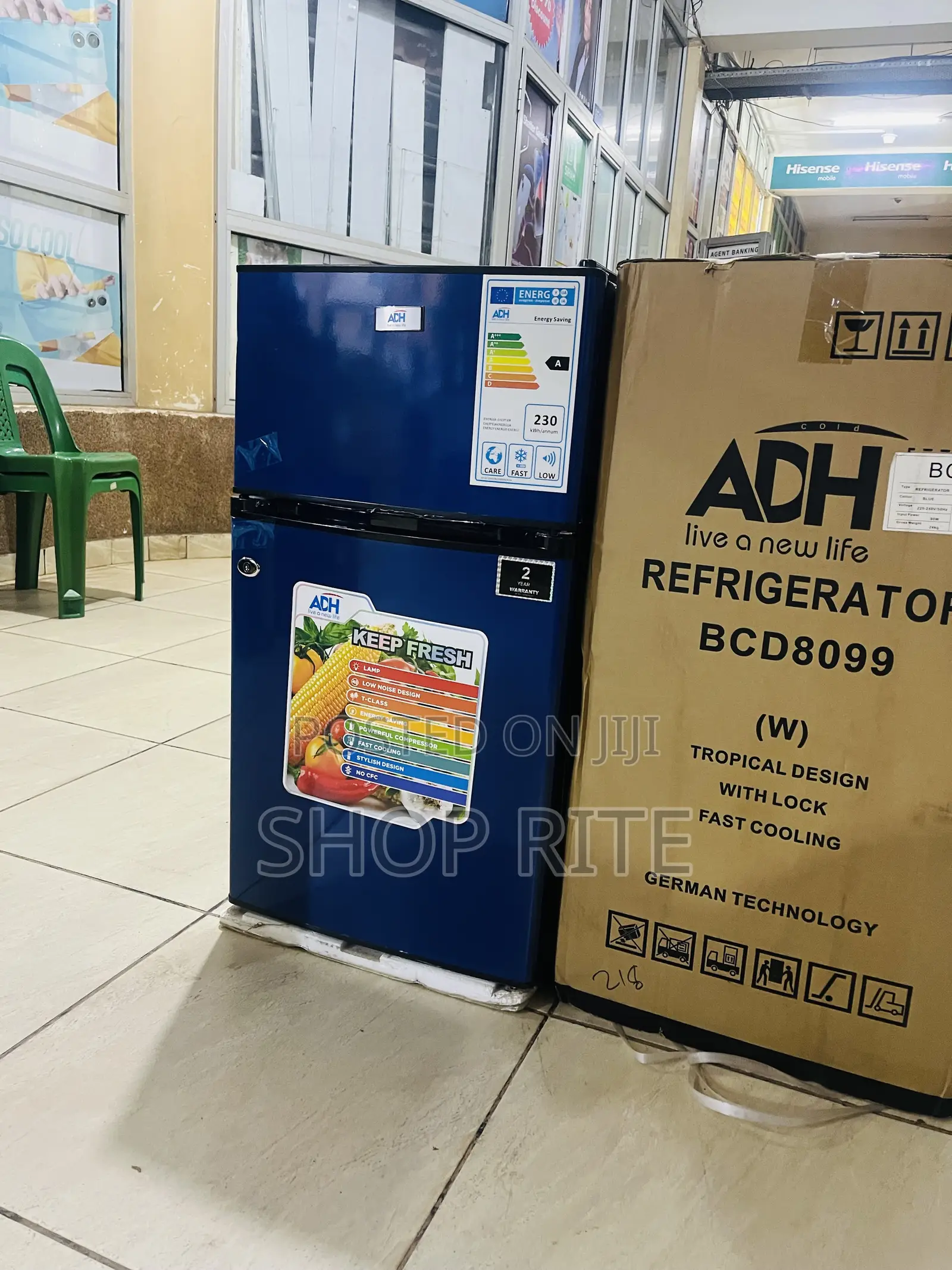 Adh Refrigerator 98 Liters Double Door 2 Yrs Warranty