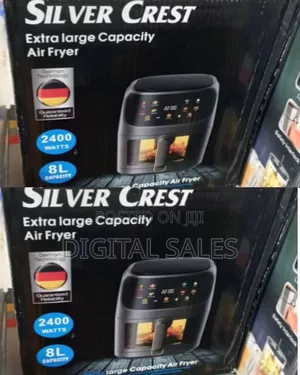 Digital Sliver Crest Air Fryer 8l