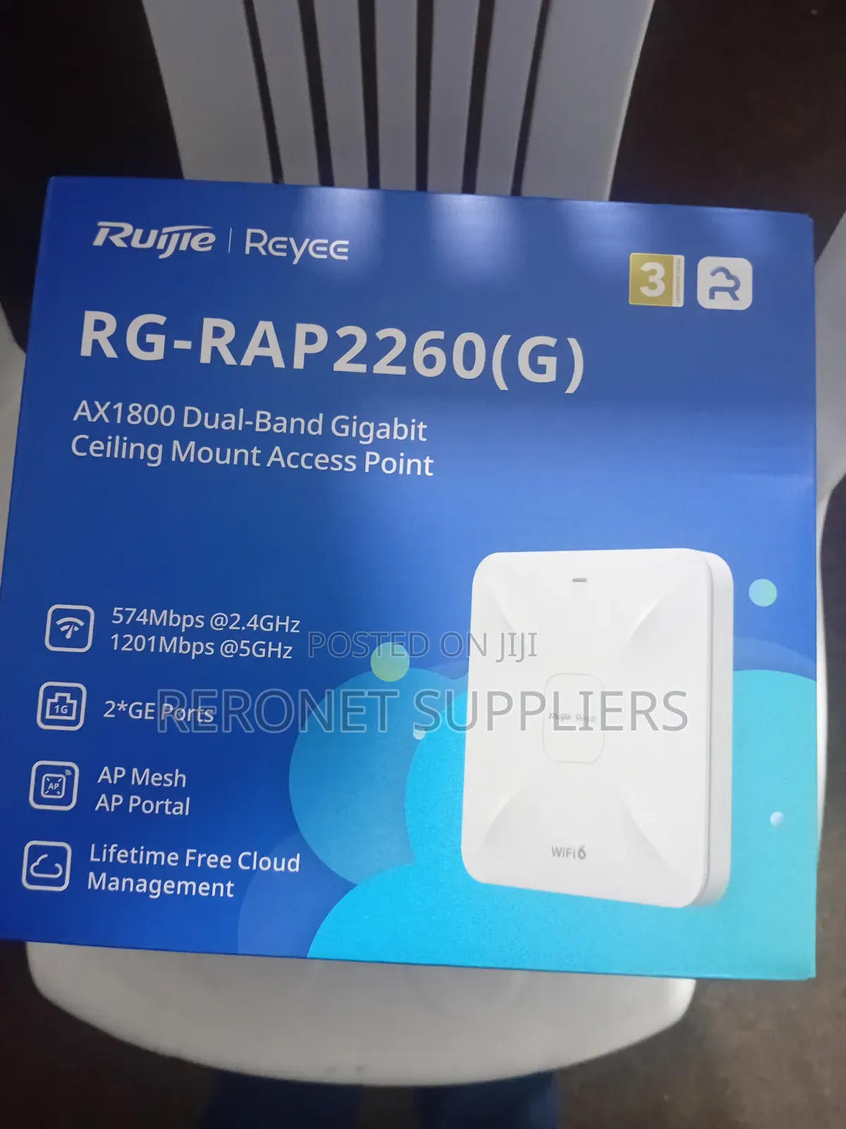 Ruijie Rg-Rap2260(G) Ax1800 Gigabit Ceiling Mount Access Point