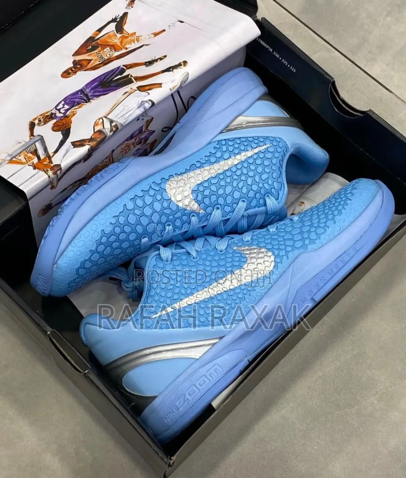 Original Nike Kobe 6 Protro “Ice Blue Grinch” Basketball Sneakers