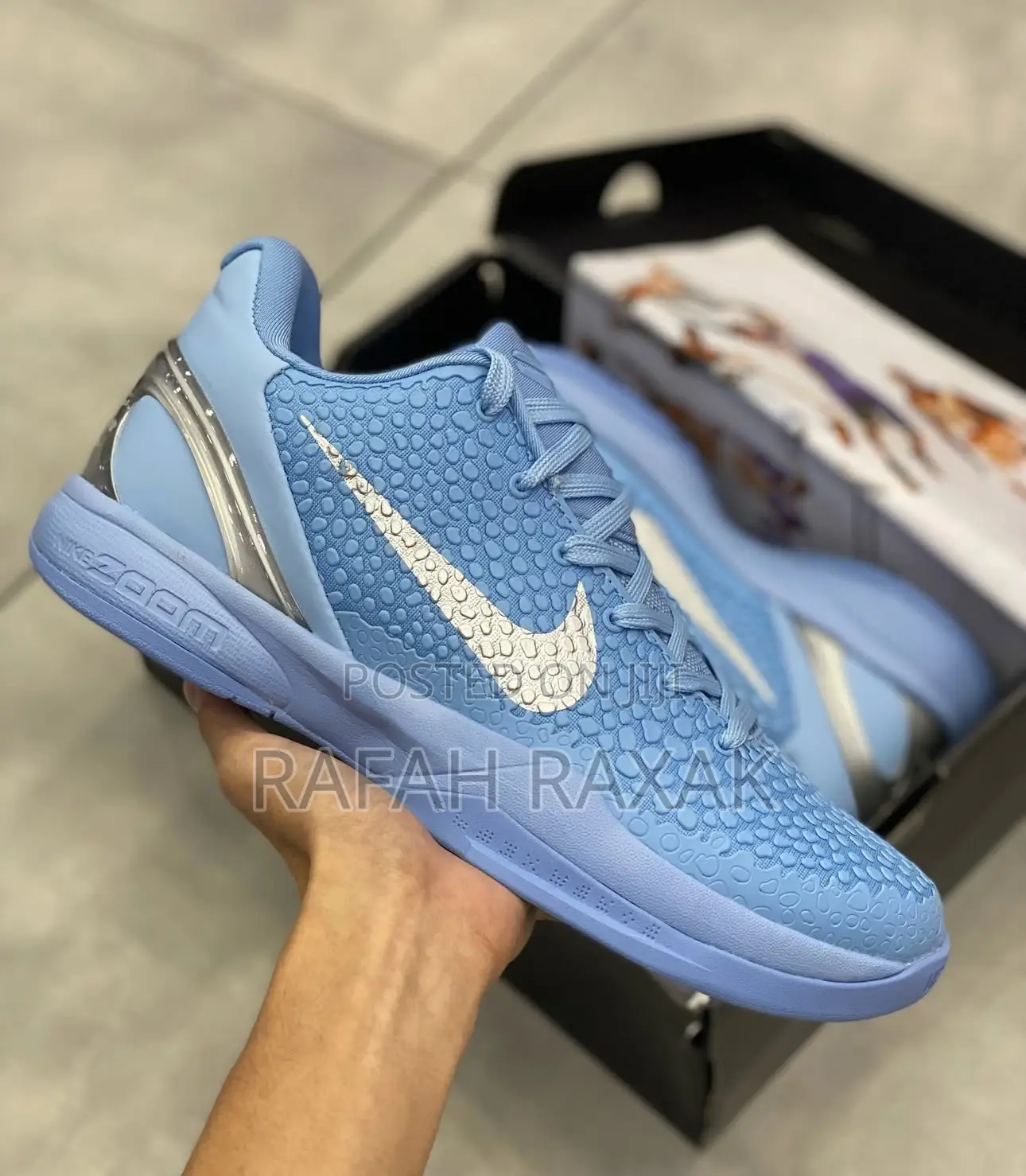 Original Nike Kobe 6 Protro “Ice Grinch” Basketball Sneakers