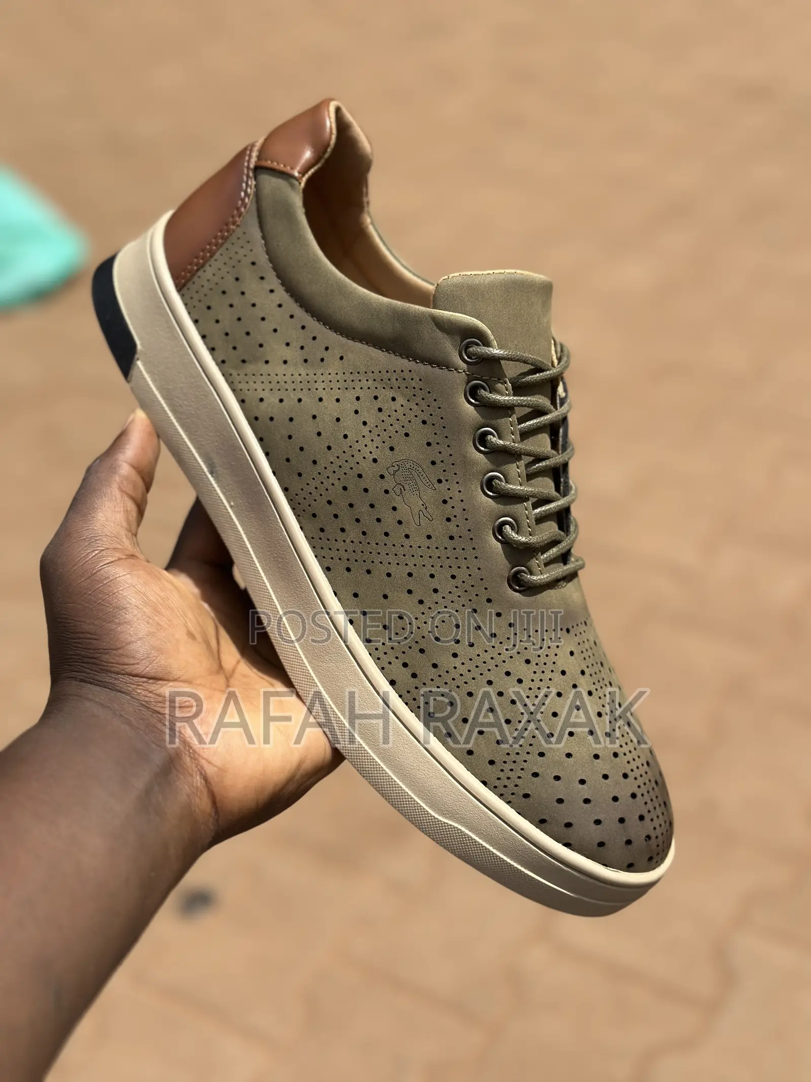 Men’S Elegant Green Lacoste Casual Low Shoes