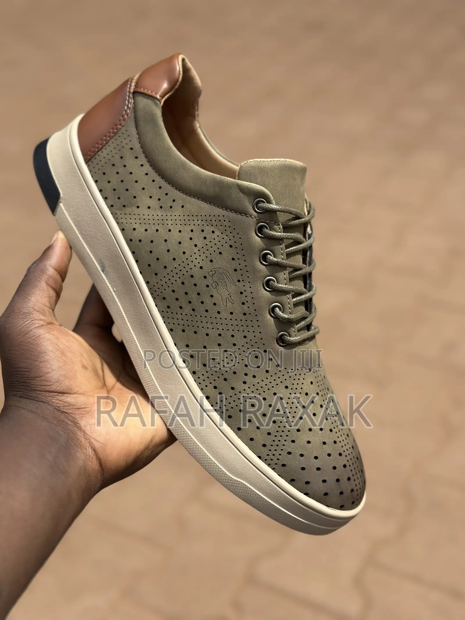 Men’S Elegant Green Lacoste Casual Low Shoes