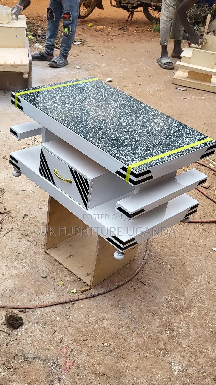 Mini Center Table White and Black Available Each