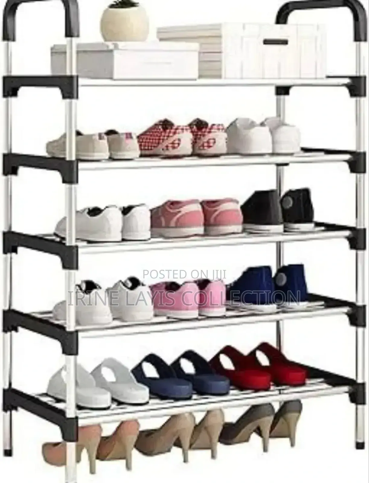 Strong 5 Layered Shoe Rack for 15 Pairs of Shoes